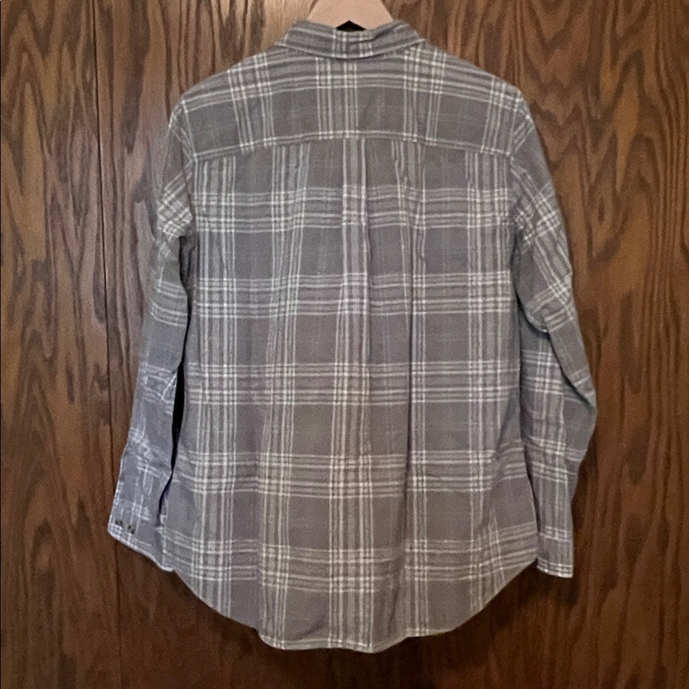 Carhartt Light Gray Plaid Shirt - Picture 2 of 5